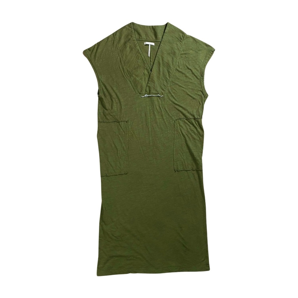 Stitchdrop ✧ Nordstrom Lagenlook V-Neck Pocket Midi Dress | M - Picture 3 of 10